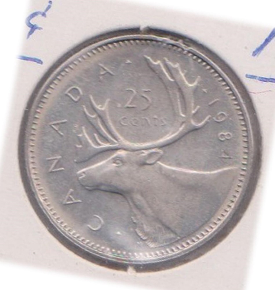 (H205-143) 1984 Canada 25c coin (ER)