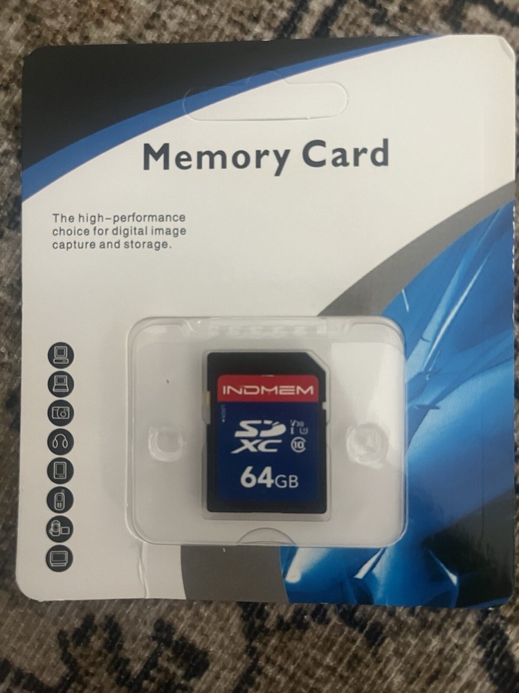 INDMEM 64GB SDXC Memory Card High Performance