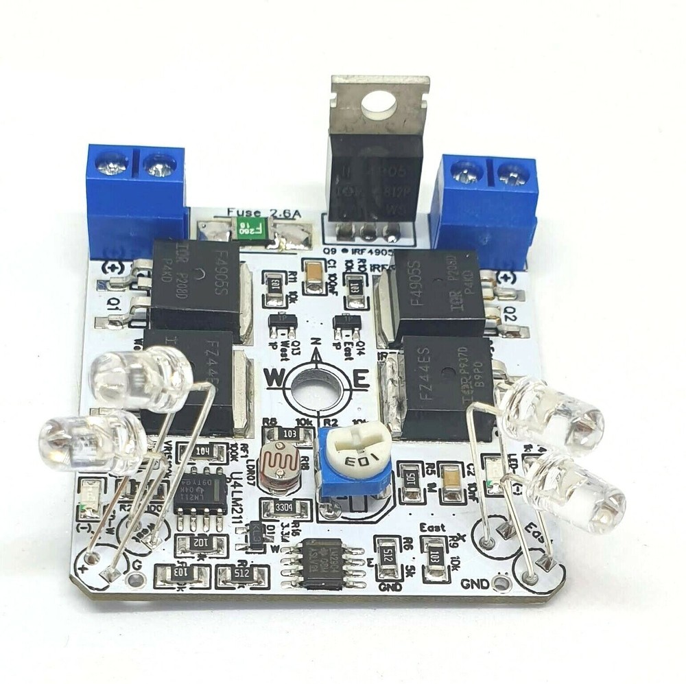 MK III 12V 3Amp Single Axis Solar Panel Sun Tracking Analog Controller Board DIY