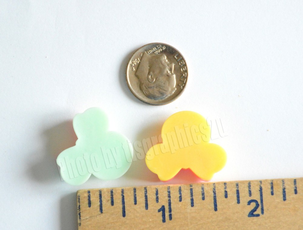 Pastel Bow Ears / FLAT BACK Craft Embellishments / NEW