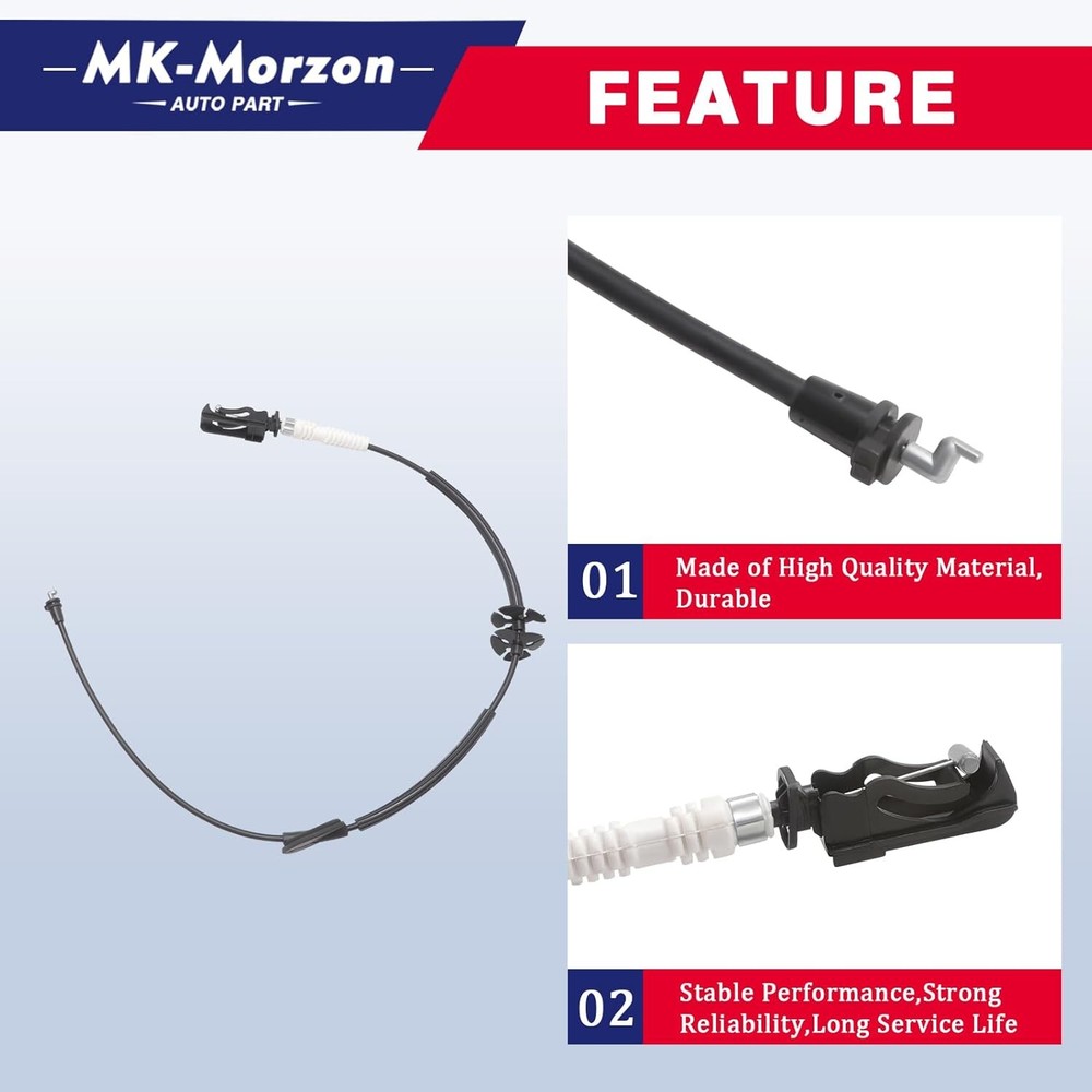 Front Left Driver or Right Side Door Latch Release Cable Compatible with 2015-20