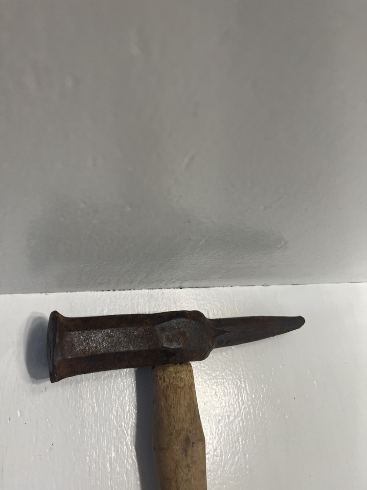 - Blacksmiths Auto Body Work Hammer Head On Not Original Hammer Handle Antique