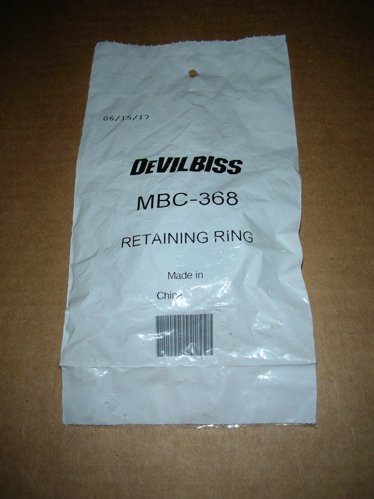 DeVilbiss MBC-368 190238 Paint Sprayer Air Cap Retaining Ring NEW!! 1-Pc.