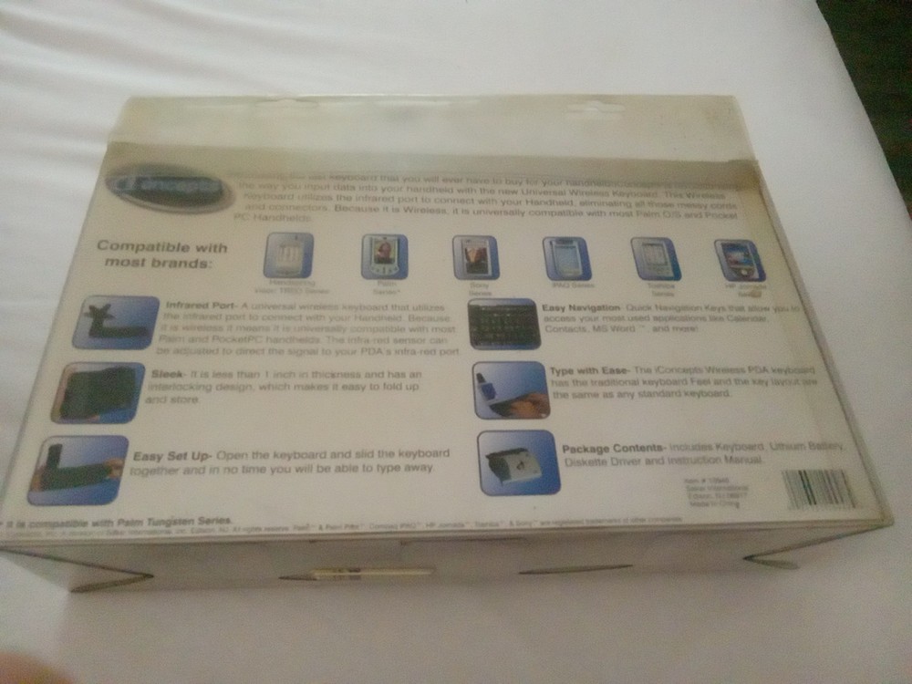 I concepts Wireless PDA KEYBOARD plug And Play Compatible