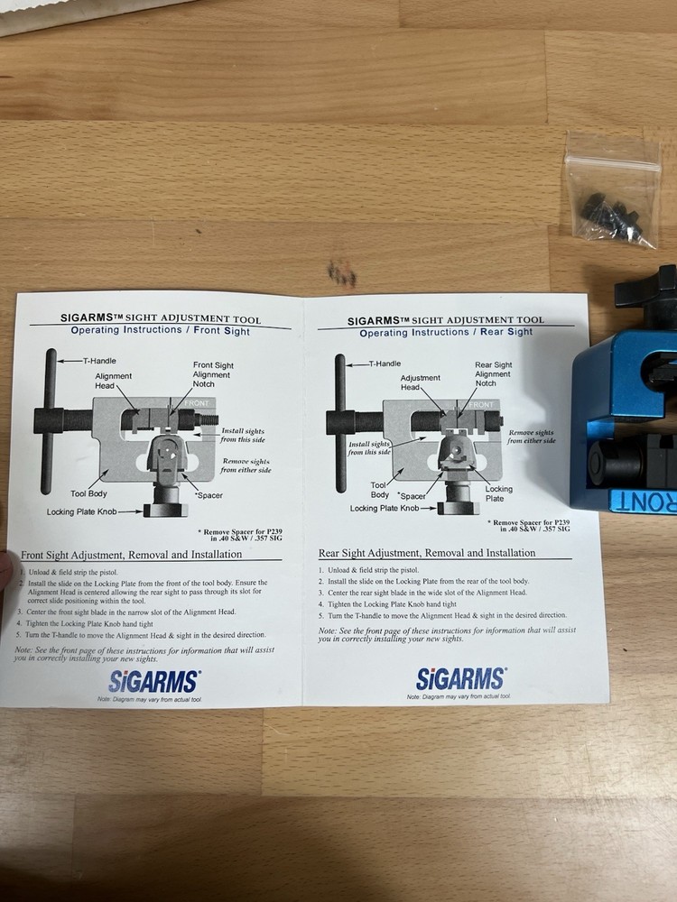 SIGARMS Sight Adjustment Tool USP097