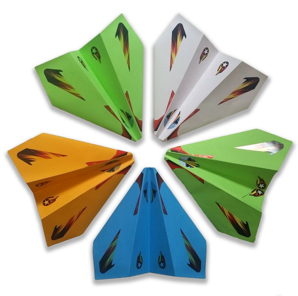 Flying Toy Amazing Loop & Circle Foam Glider (6 Models, 2 Box)+6 Paper Gliders