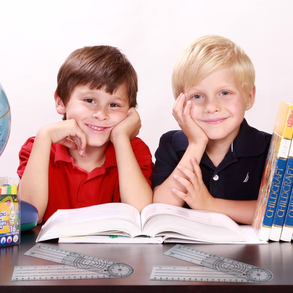 Plastic Goniometer Quick Angle Protractor Clear Angle Finder Angle Ruler With 7