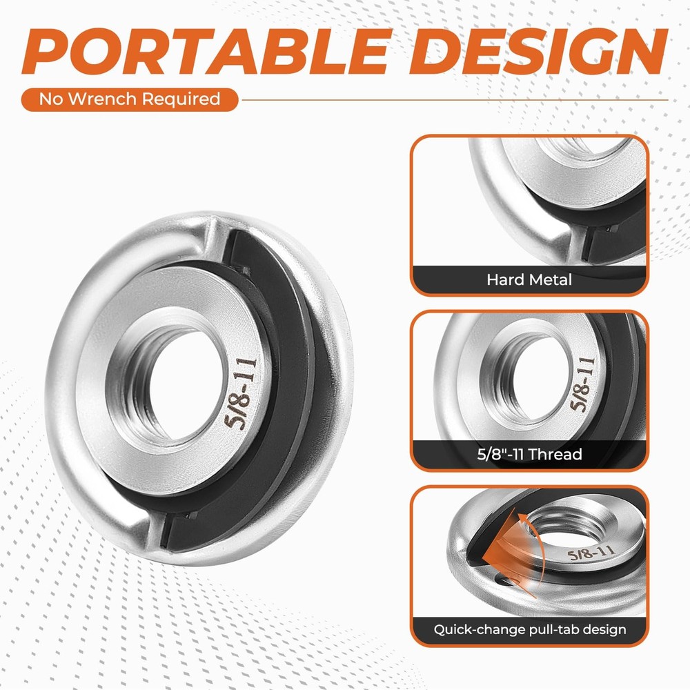 XLOCK to 5/8"-11 Thread Adapter Kit with Quick Change Nut, Suitable for XLOCK...