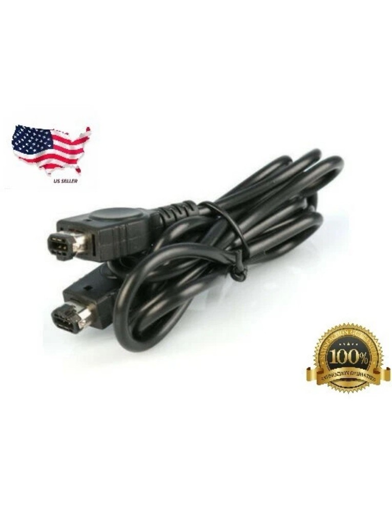 Link Cable for Nintendo Game Boy Advance GBA SP 2 Player Connection Cord Black
