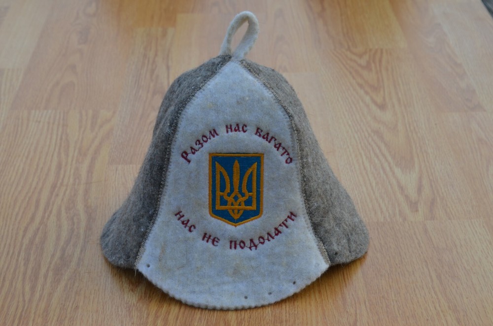 Hat sauna spa hat, wool hat bath, a bathhouse, a sheep's felt hat, a gift idea s