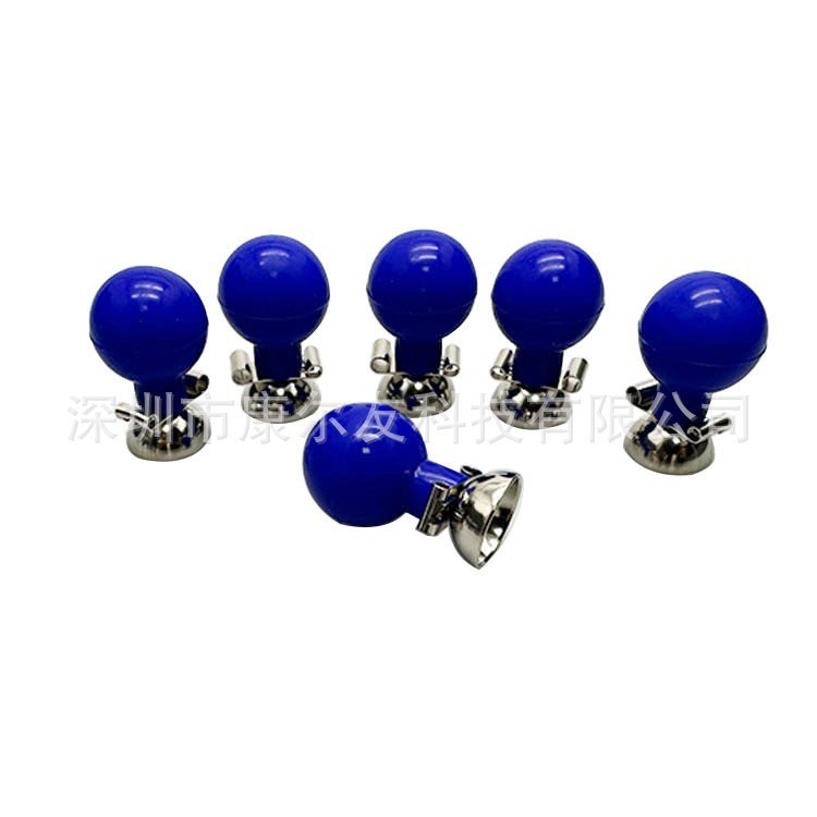 ECG Accessory Kit:4 Universal Limb Clips + Blue Rubber Bulb for ECG Machine