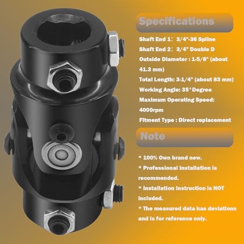 Steering Shaft Universal U Joint Automotive Replacement Universal Joints