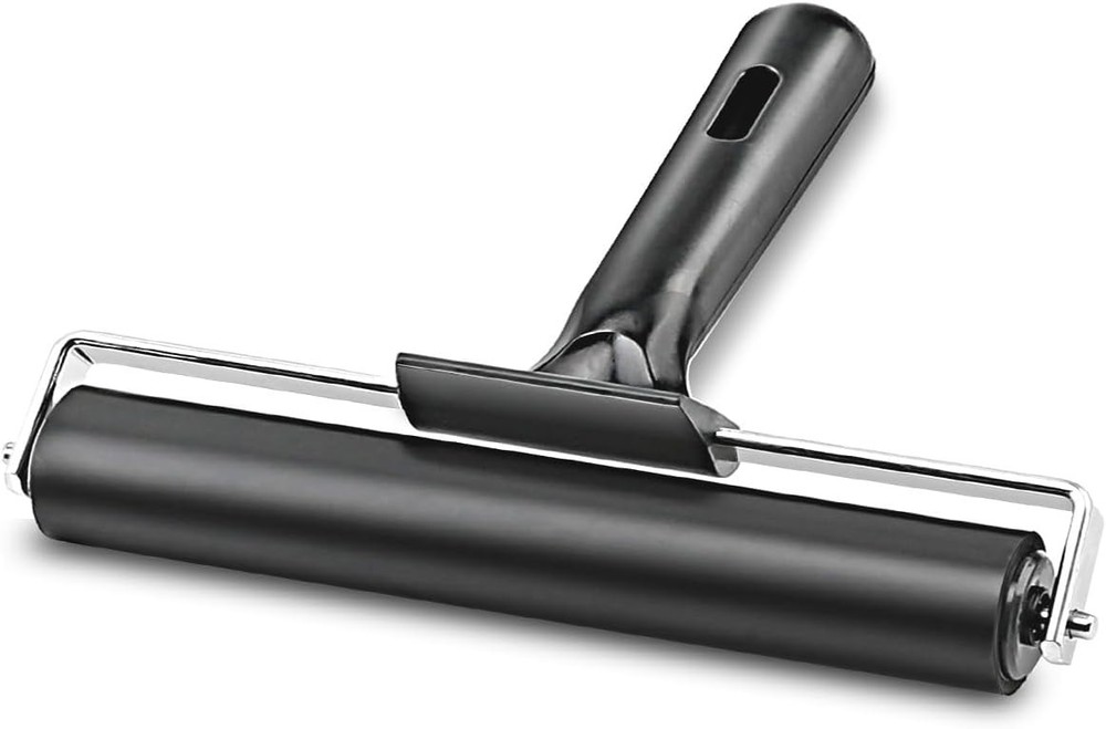 Professional Rubber Roller for Printmaking - 8-Inch