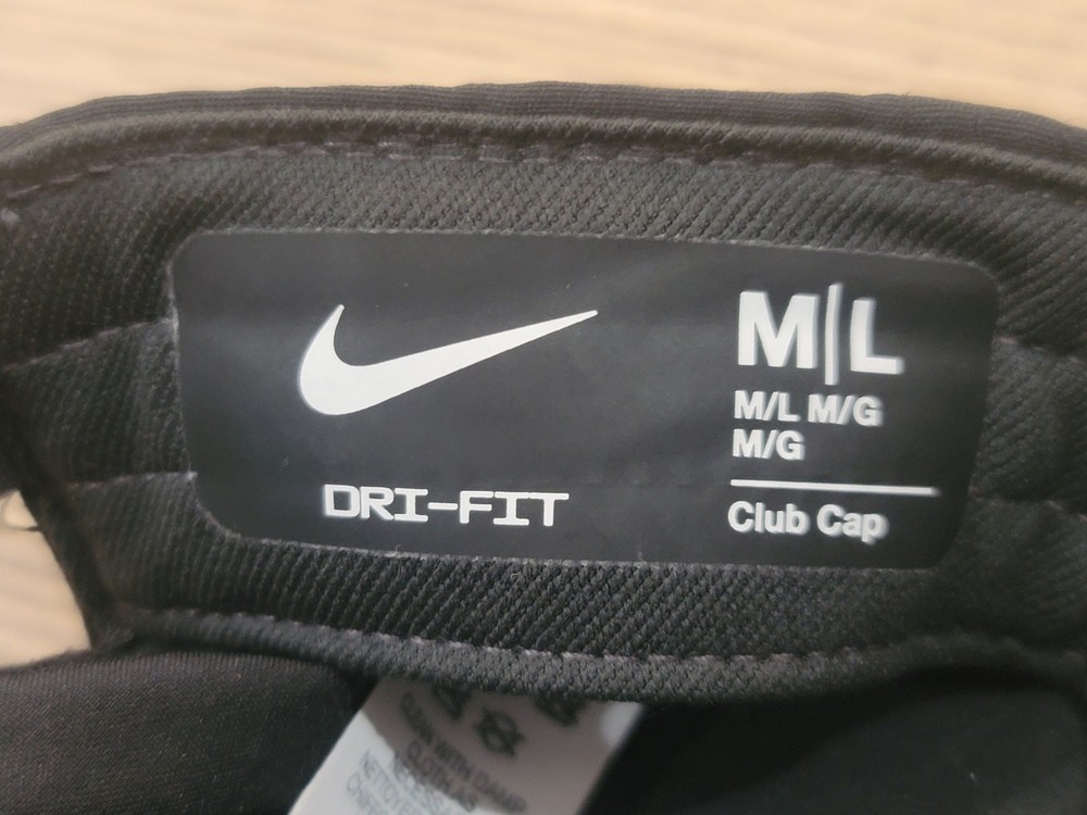 Nike Dri Fit Black Golf Adjustable M/L Cap Hat
