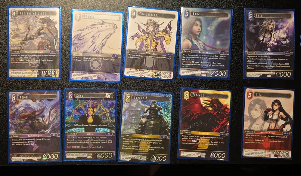 Final Fantasy TCG OPUS 2 Nearly Full Set (See Description)