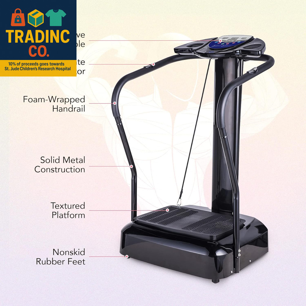2000W Whole Body Vibration Platform Exercise Machine with MP3 Player (180 Speed