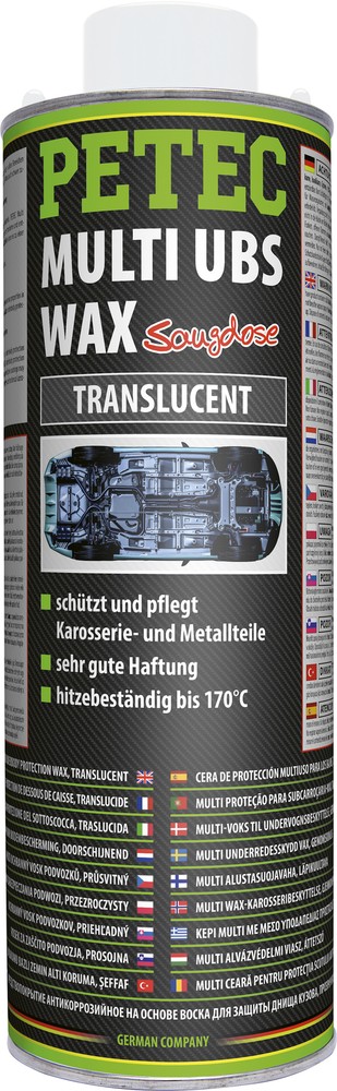 Petec Multi UBS -Wax Transparent 1L + UBS-Pistole