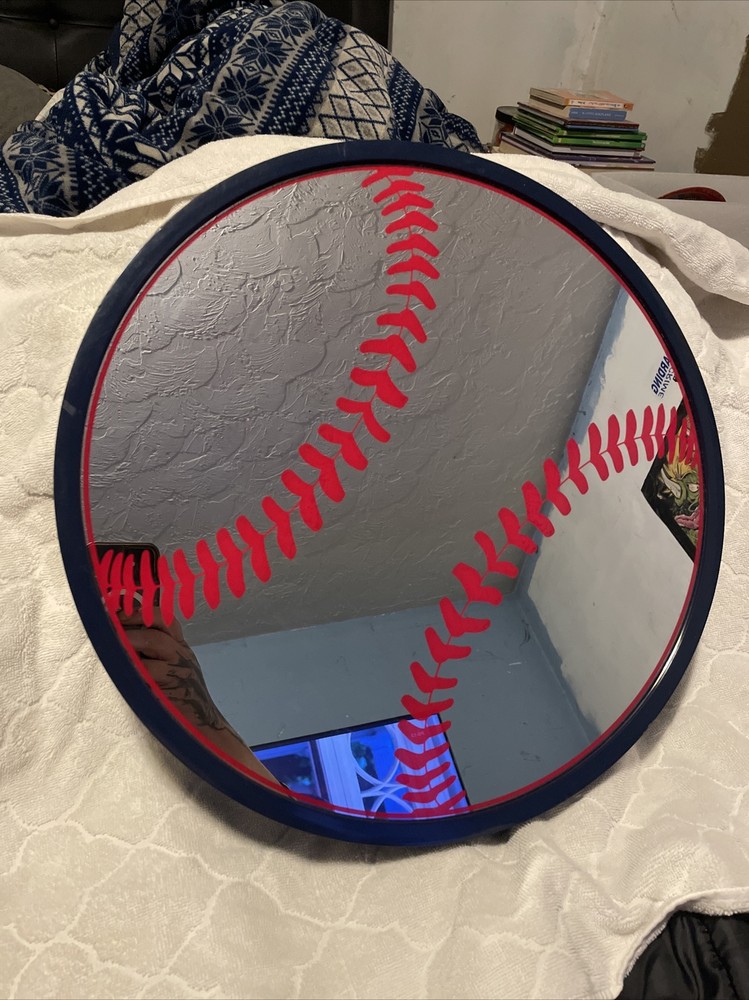 Baseball Mirror Hanging Wall Decor 16” Mirror