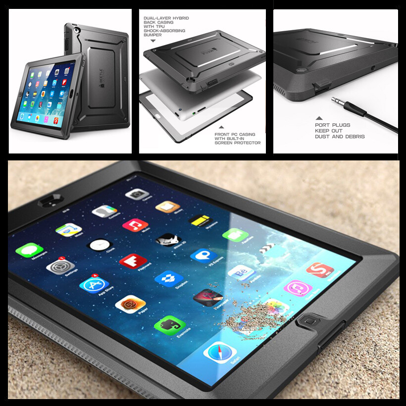 For iPad 2 Case, SUPCASE UB PRO Full-Body Protective Cover with Screen Protector