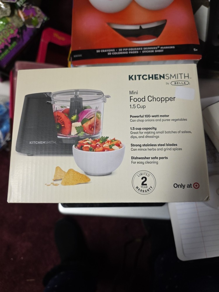 Black Kitchen Smith 1.5 Cup Mini Chopper Food Processor