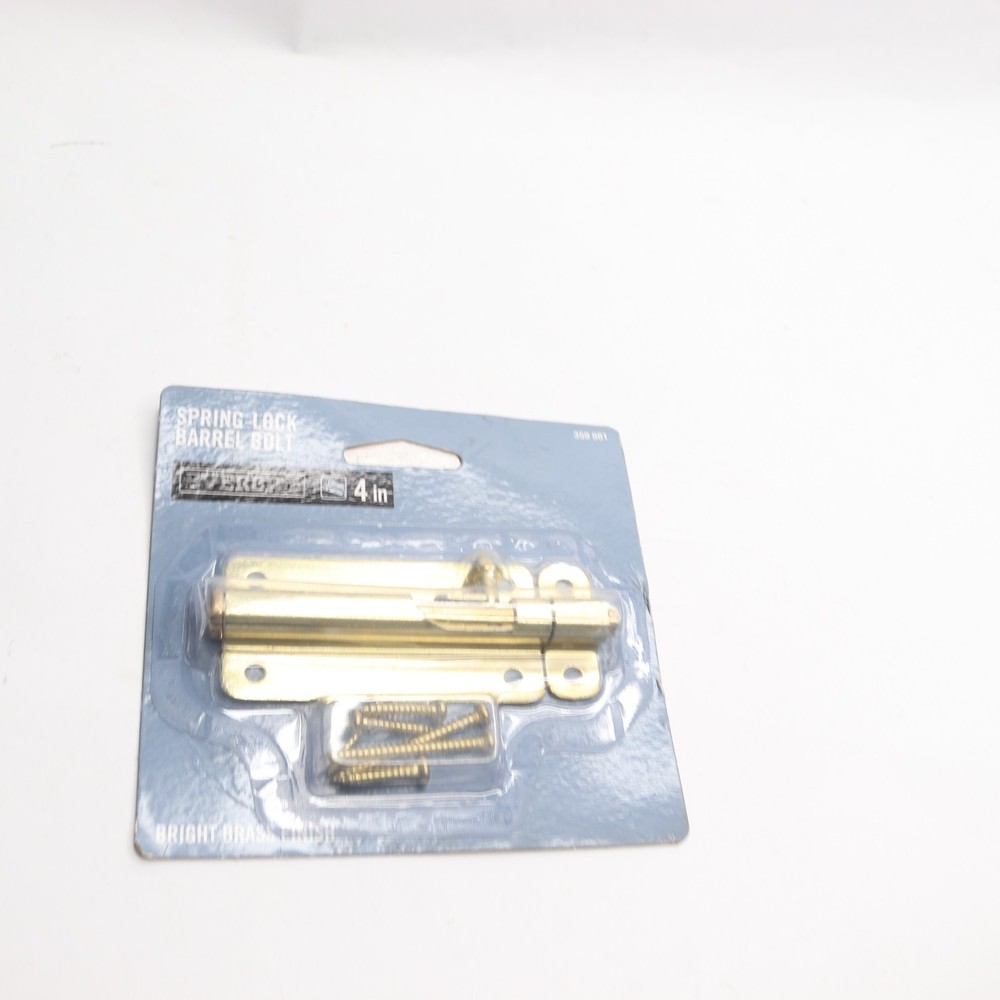 Everbilt Bright Brass Spring Lock Barrel Bolt 15312