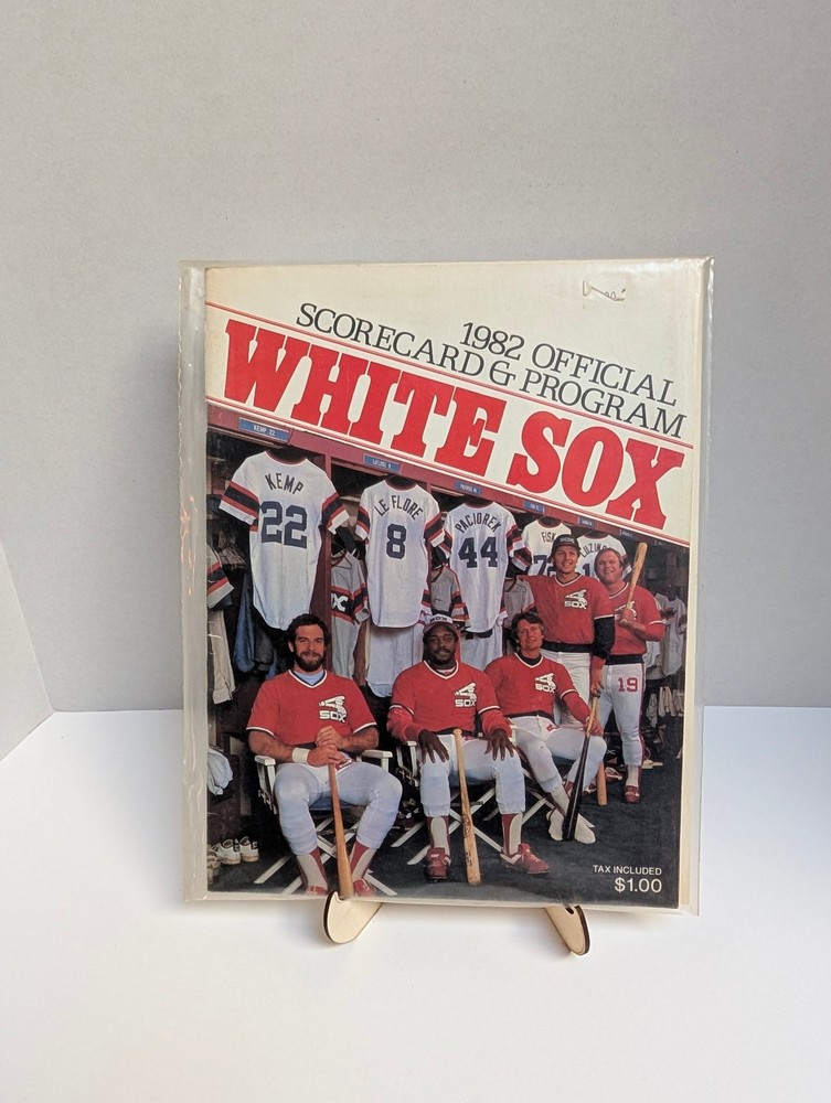 Vintage 1982 Chicago White Sox MLB Official Scorecard & Program VG