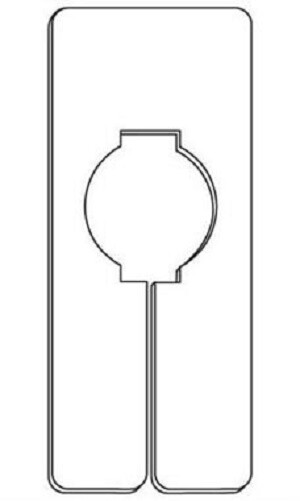 36 Rectangular Size Divider Hangrail Variety Pack 5” x 2” BLANK, S, M L XL XXL