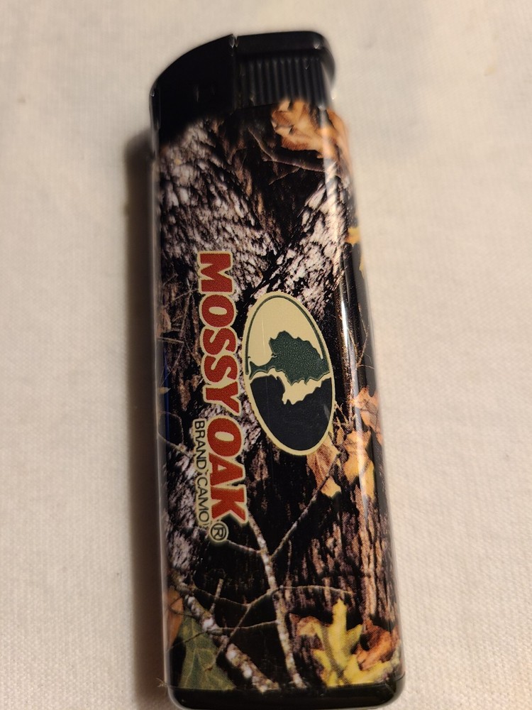 2 Camo Mossy Oak Led Electronic Refillable Lighter