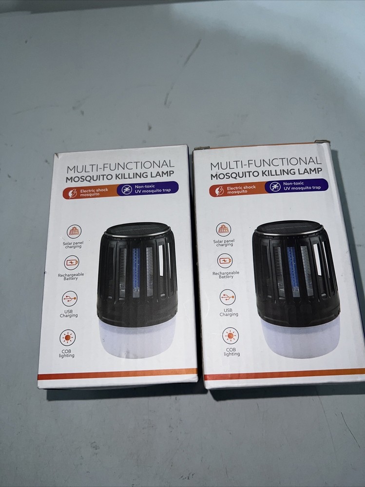 2 Multi-functional Mosquito Killing Lamp Solar/ Usb Charging/ Cob Lighting New