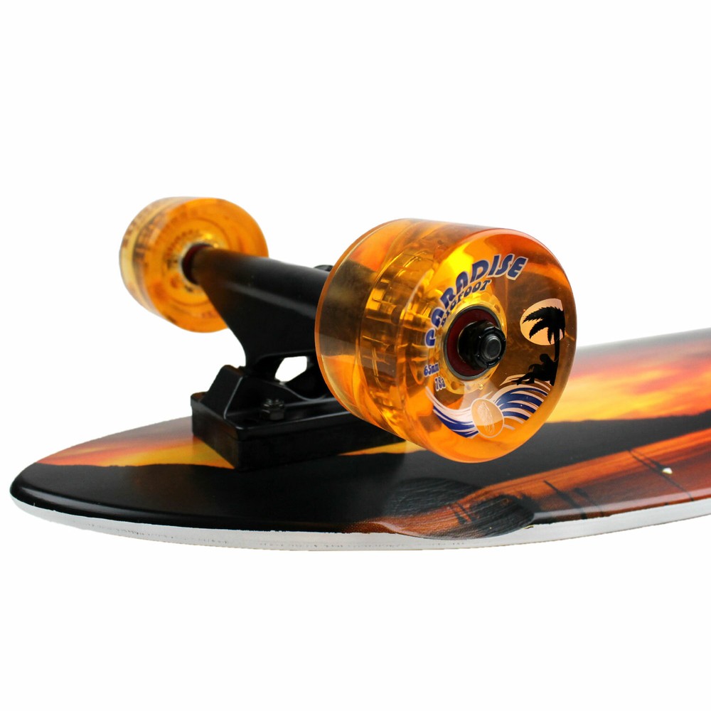 Paradise Longboard Complete 9.5" x 39.5" Sunset Fish Shape Cruiser