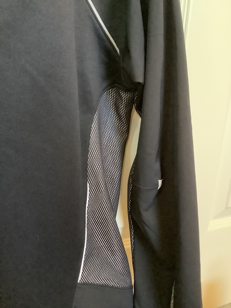 Under Armour Cold Gear Impulse Running Jacket Black And Gray Mens Medium Regular
