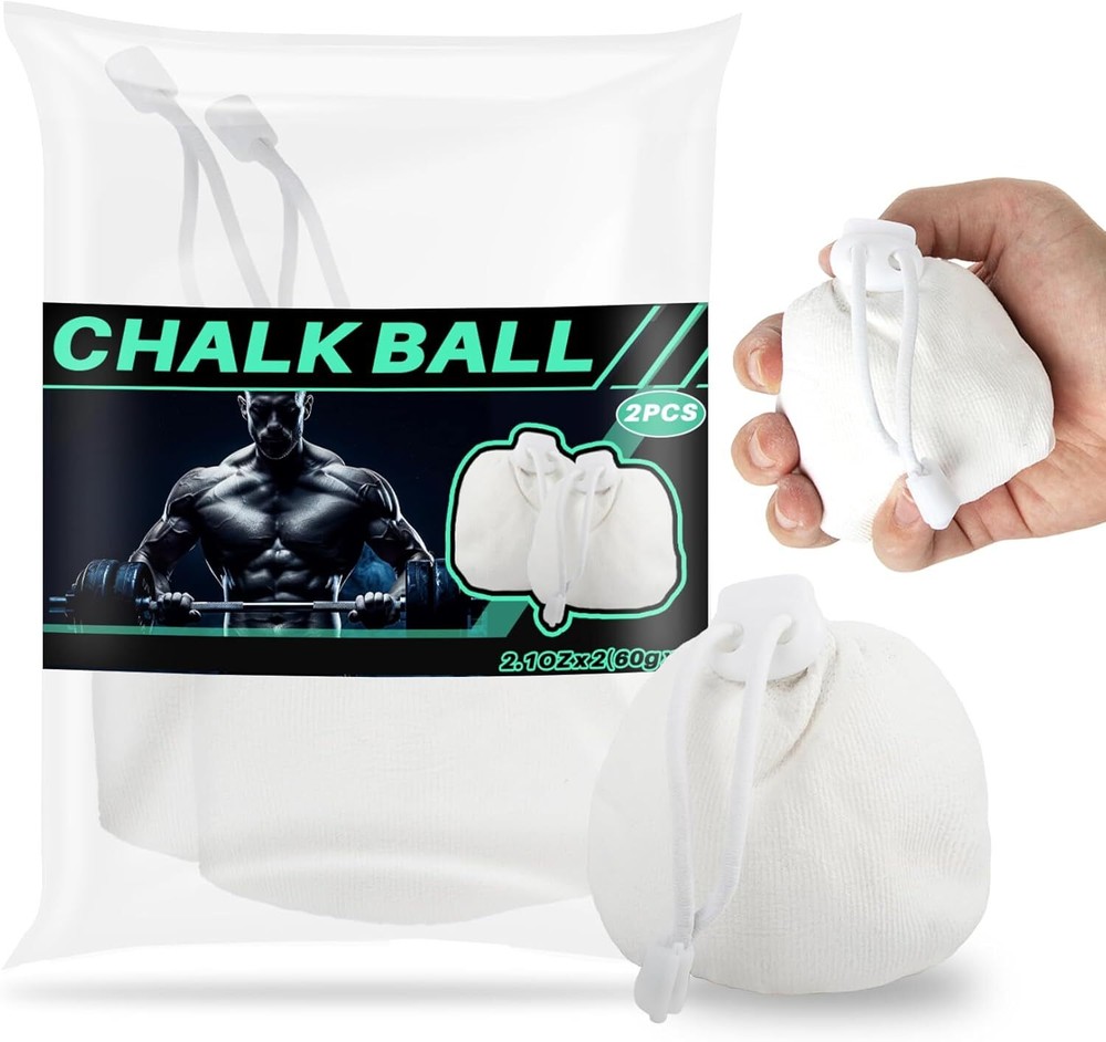 2PCS Chalk Ball - Climbing Gymnastics Magnesium white
