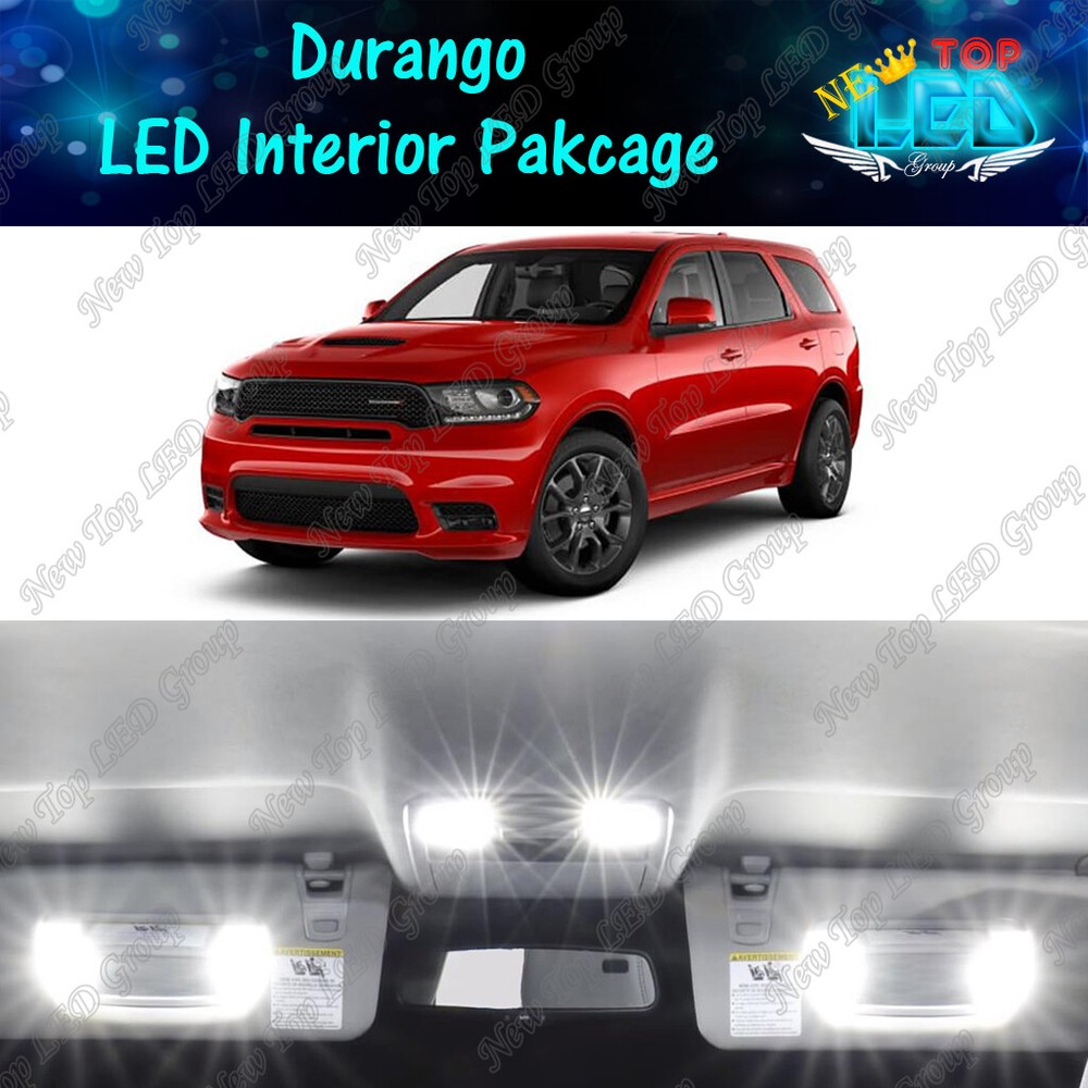17x White LED Interior Lights Package for 2011 - 2019 2020 2021 Dodge Durango
