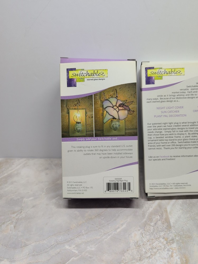 Switchables-Stained Glass Night Light Cover & Light (2pc) - Coffee or Tea Cup
