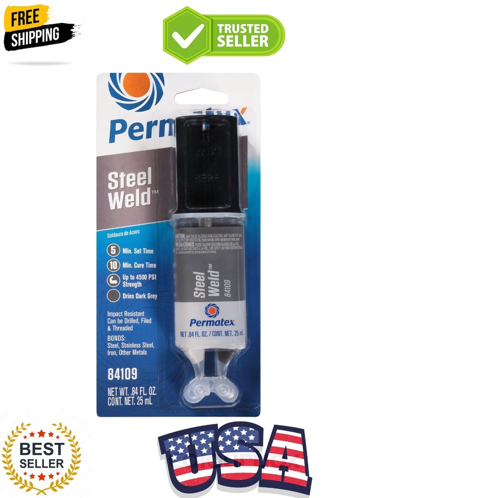 PermaPoxy 4 Minute Multi-Metal Epoxy, 0.84 oz. , Grey