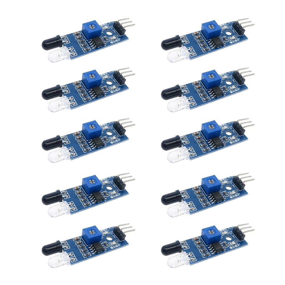 10PCS Smart Car Robot IR Infrared Obstacle Avoidance Sensor Replacement