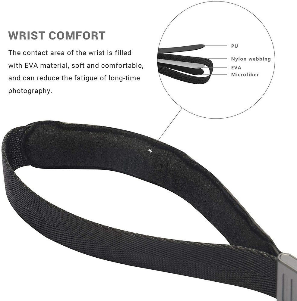 SmallRig Camera Wrist Strap with 2 Quick Release Clips for DSLR/SLR Camera