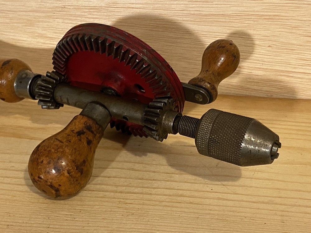 Vintage Hand Drill 11.5” USA Unbranded