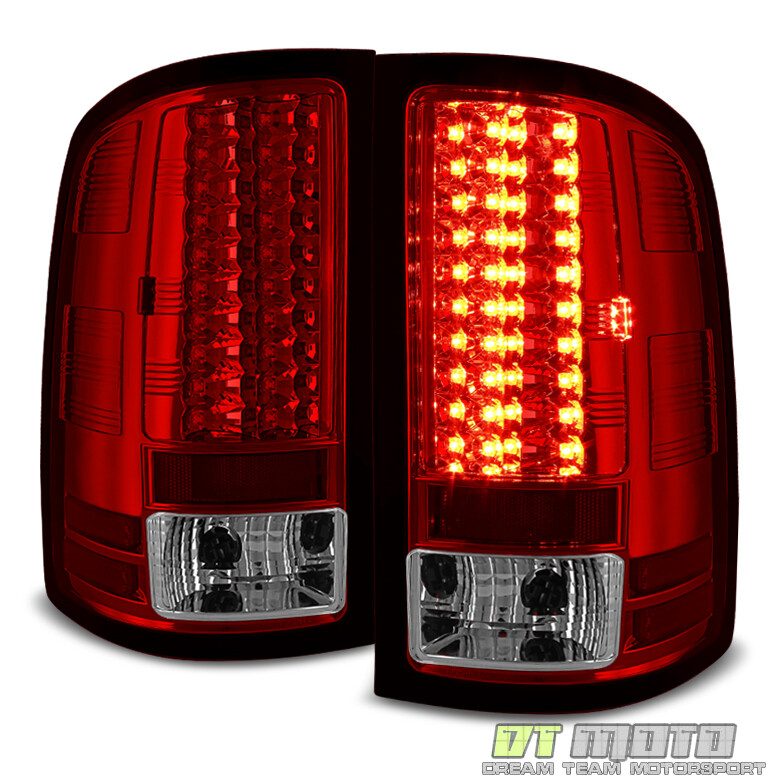 2007-2013 GMC Sierra Lumileds LED Tail Lights Brake Lamps Left+Right