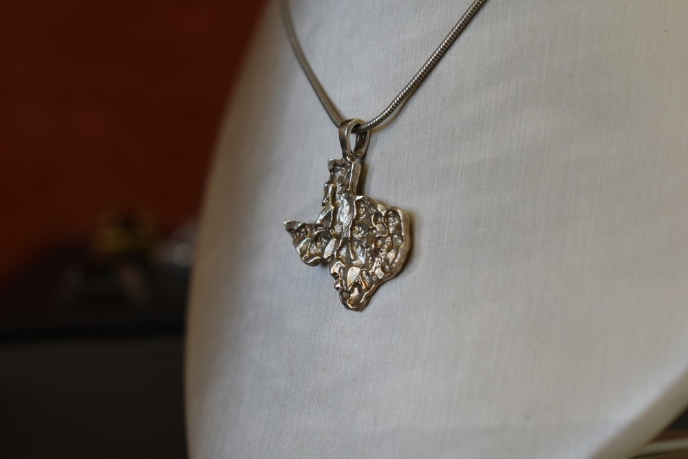 Silver Texas State Pendant