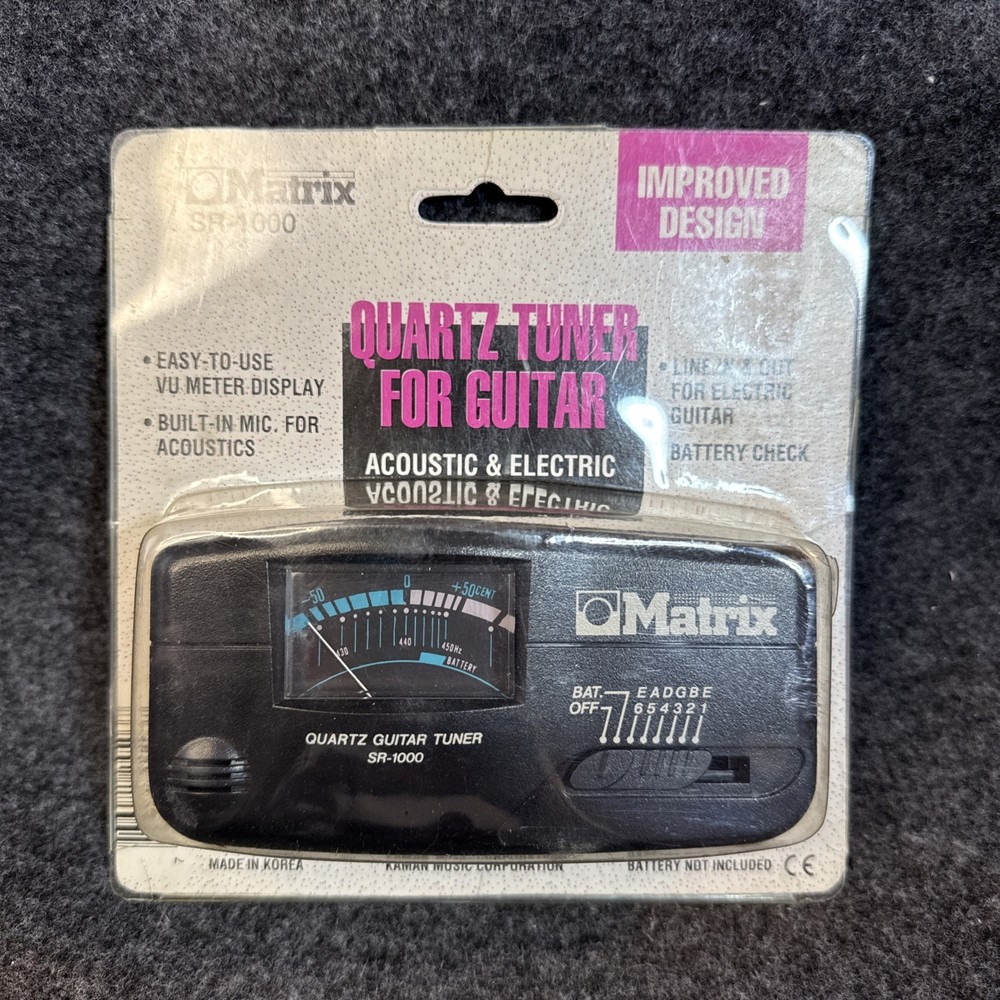 Matrix Quartz Guitar Tuner SR- 1000 New