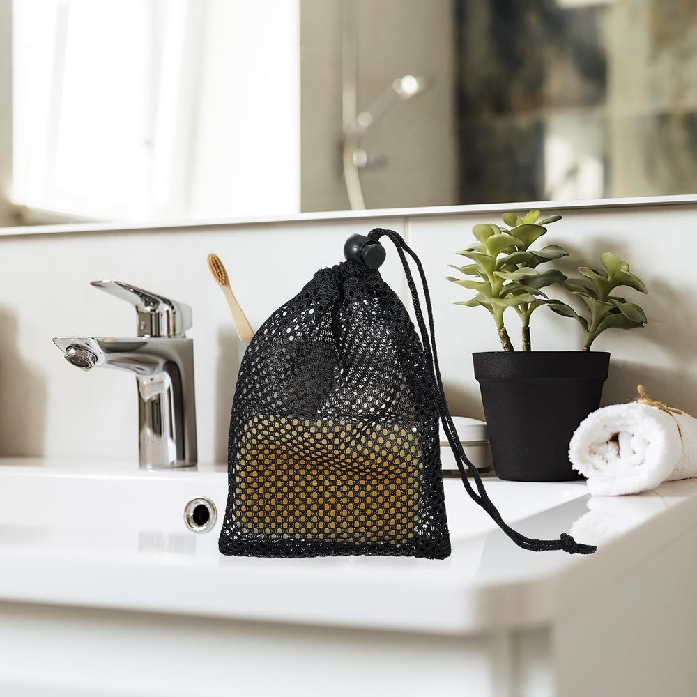 6 Pcs Small Mesh Bags Drawstring, 6x4 Inch Net Bag Drawstring...