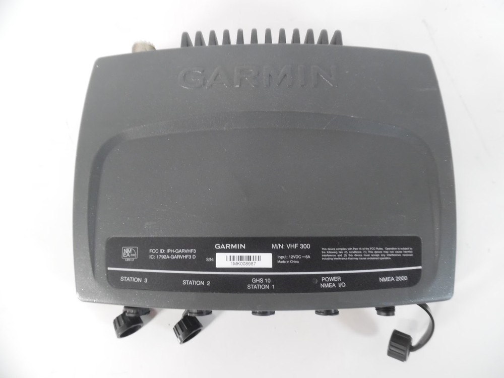 Garmin VHF300 Marine Black Box DSC VHF Transceiver - Tested!!