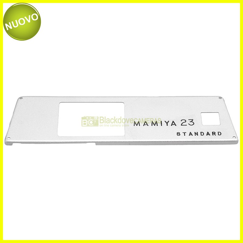 Original Mamiya Press 23 camera front end. Silver front plate replacement