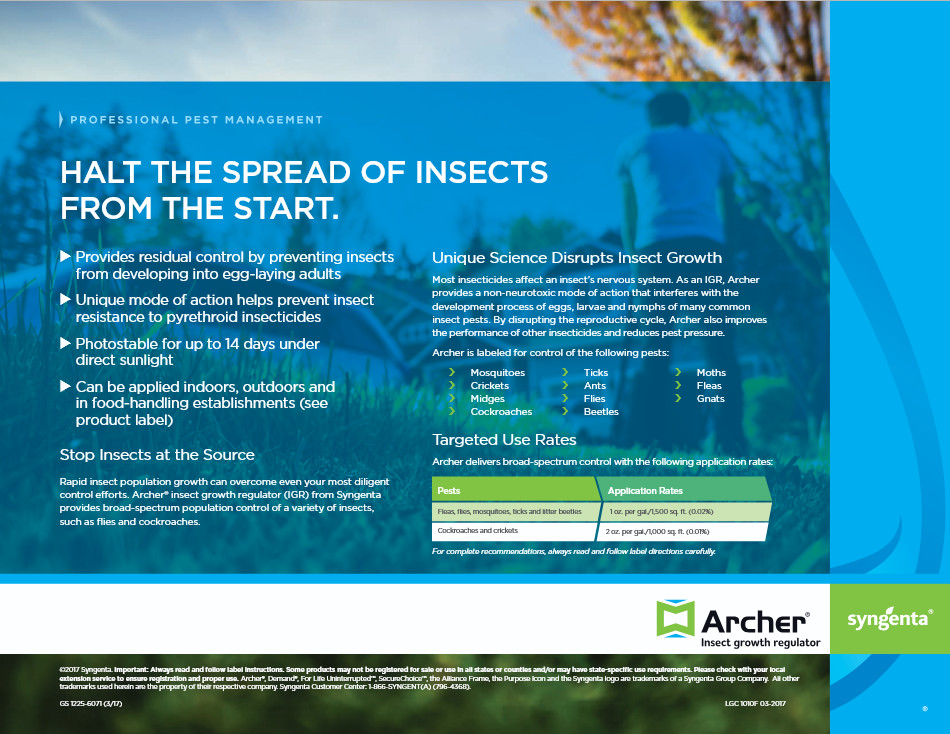 16 oz Archer IGR Insect Growth Regulator Insect Control Roach Flea Tick Mosquito