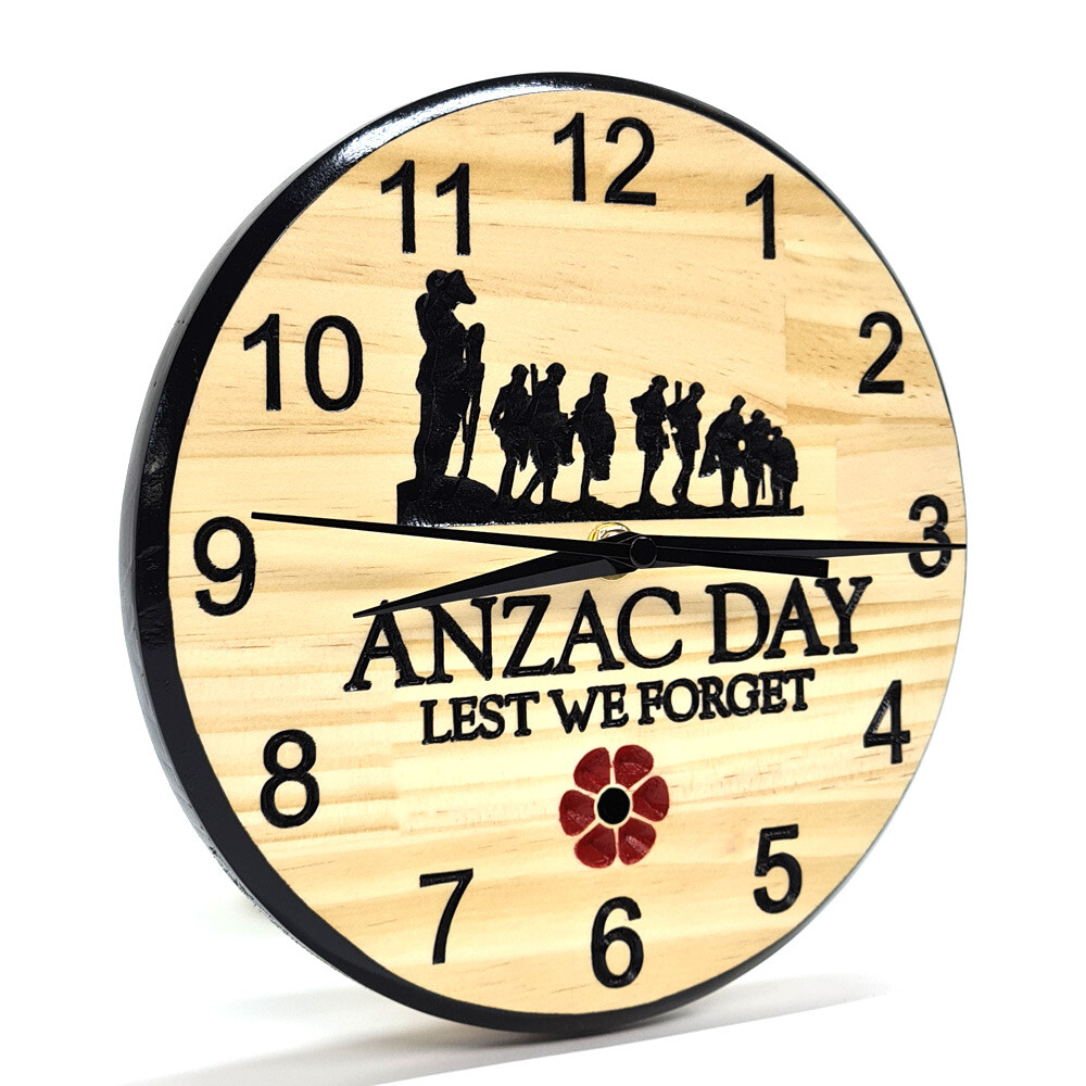 Anzac Day 2 - Timber Clock