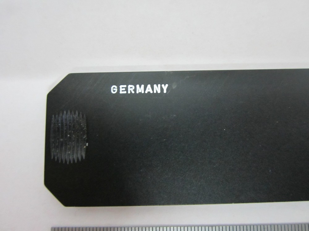 MICROSCOPE LEITZ GERMANY SLIDE FILTER BG12 DARK BLUE OPTICS #K9-04