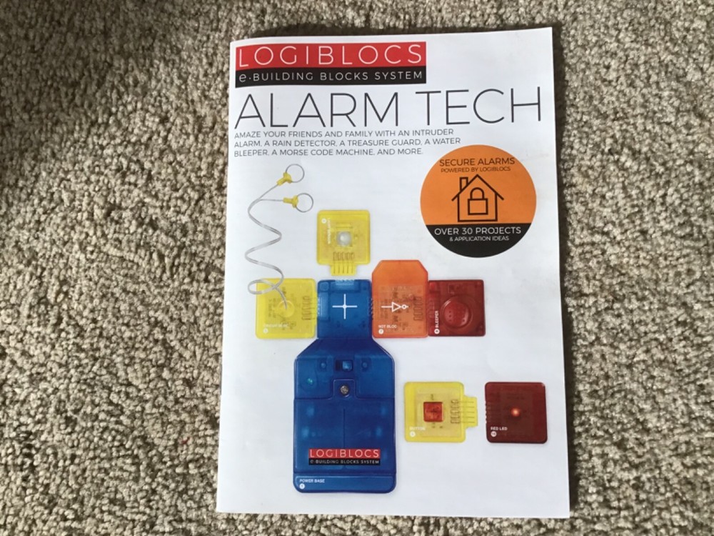 Logiblocs E-Building Blocks System Alarm Tech Electronics Kit Imagine Station 4M