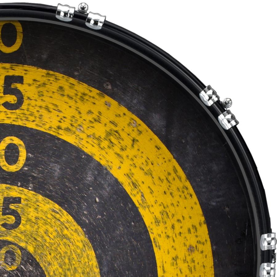 20" Custom Bass Kick Drum Front Head Graphic Graphical Target 1