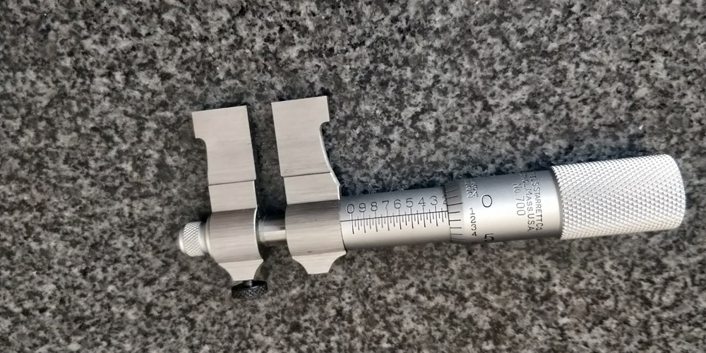 Starrett 700B Inside Micrometer Caliper 1-2" Range